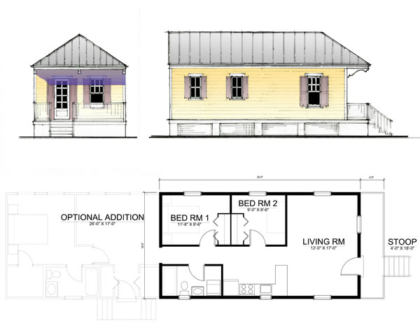 Cottage Floor Katrina House Plans