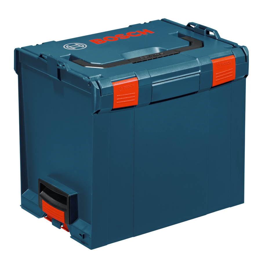 Shop Bosch 17.25in Lockable Blue Plastic Tool Box at