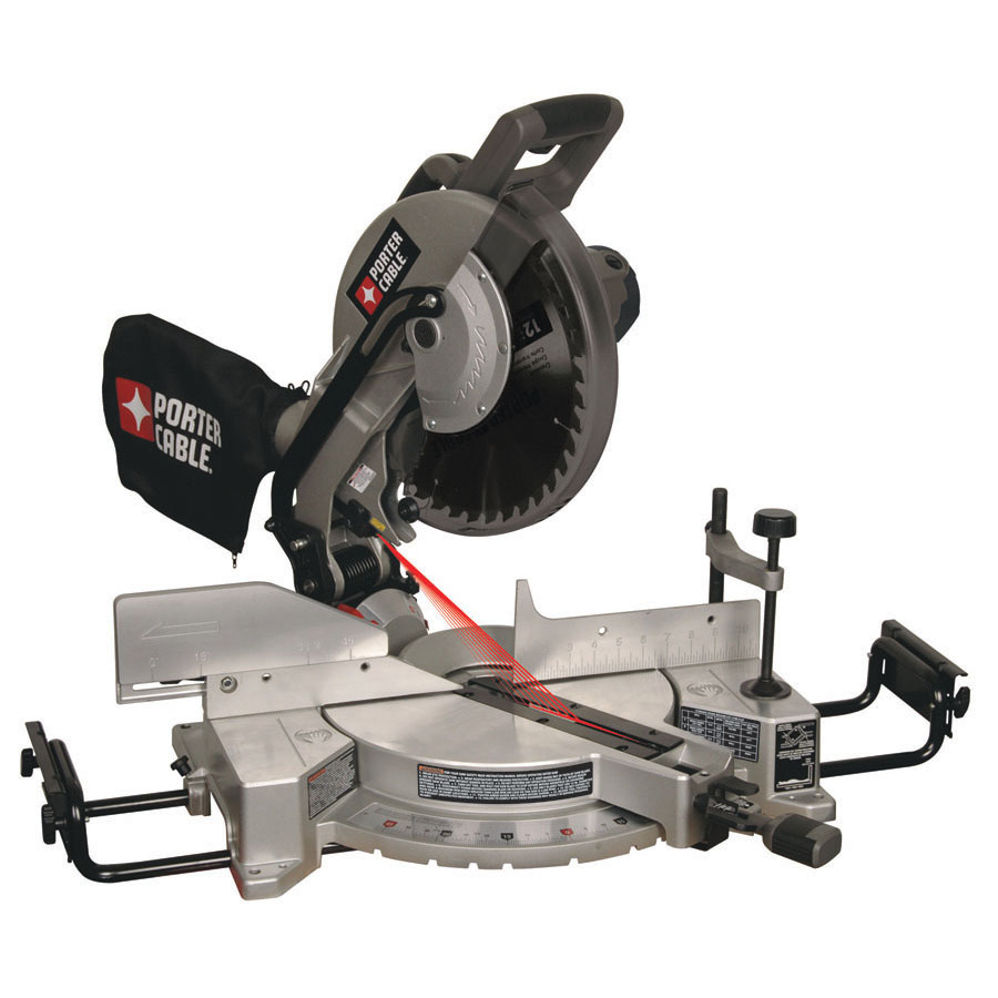  PORTER-CABLE 12-in 15-Amp Bevel Laser Compound Miter Saw at Lowes.com