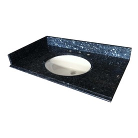 Allenroth Bathroom Vanities on Shop Allen   Roth 31 In W X 22 In D Granite Single Sink Vanity Top At