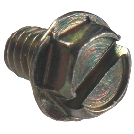 The Hillman Group 20-Count #8-32 x 1/4-in Hex Washer-Head Green Slotted-Drive Standard (SAE) Machine Screws 4194