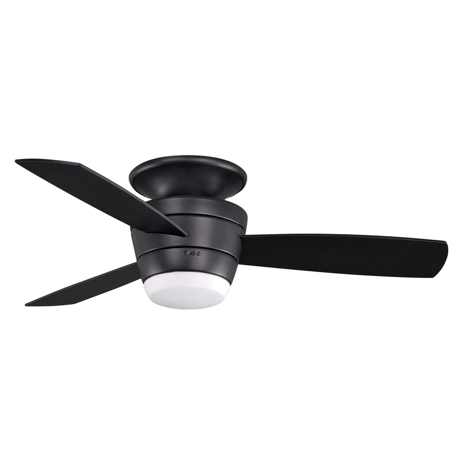 ... allen roth 44 in mazon matte black ceiling fan with light kit and
