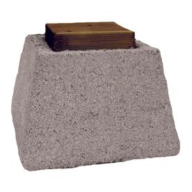 Shop Basalite Pier Block with Wood Cap Concrete Block (Common: 11-in x