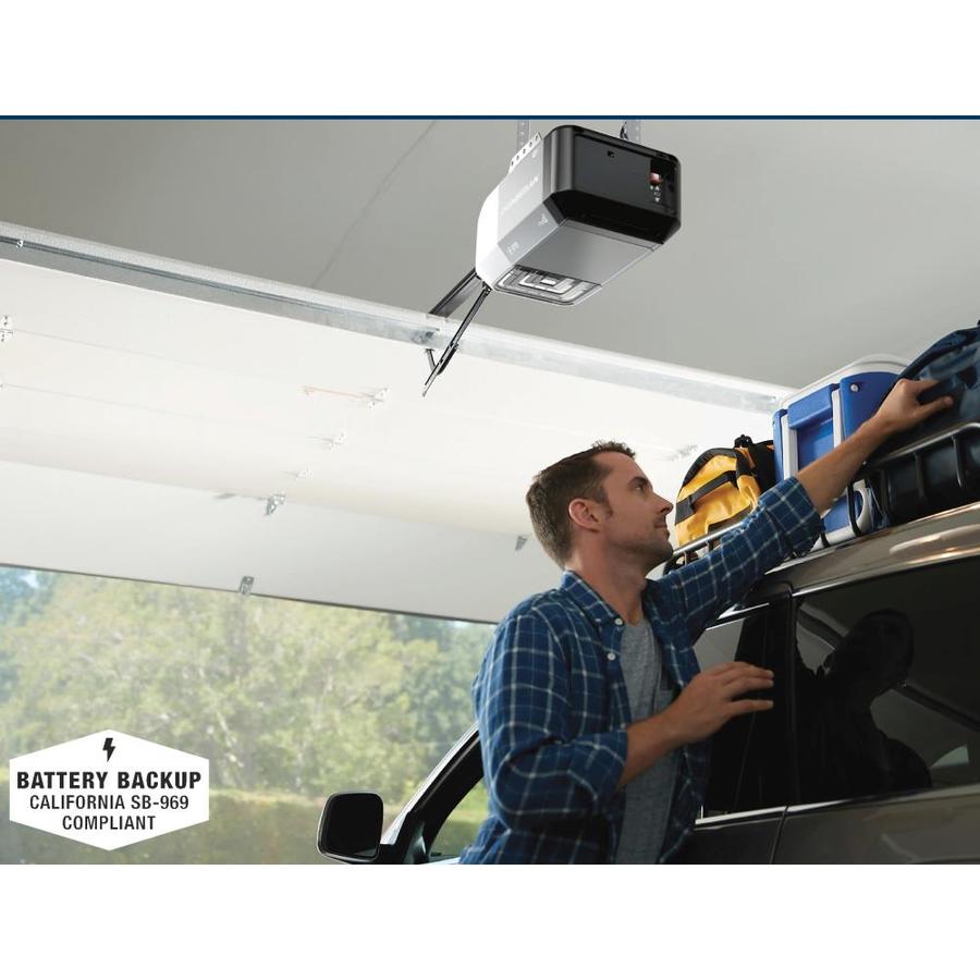 Chamberlain 0 5 Hp My Q Smart Chain Drive Garage Door Opener With Myq And Wi Fi Compatibility And Battery Back Up In The Garage Door Openers Department At Lowes Com