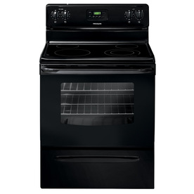Frigidaire 3013 Series 30-in Smooth Surface Freestanding 4-Element 4.8 cu ft Electric Range (Black) FFEF3013LB