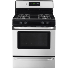Frigidaire 30-in Freestanding 5 cu ft Convection Gas Range (Stainless Steel) LFGF3019NS