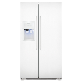 UPC 012505699993 product image for Frigidaire 26-cu ft Side-by-Side Refrigerator with Single Ice Maker (White) | upcitemdb.com