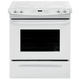 UPC 012505800368 product image for Frigidaire Smooth Surface 4.6-cu ft Self-Cleaning Slide-In Electric Range (White | upcitemdb.com