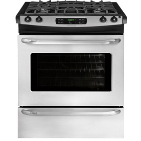 UPC 012505800535 product image for Frigidaire 4.5-cu ft Self-Cleaning Slide-In Gas Range (Stainless Steel) (Common: | upcitemdb.com