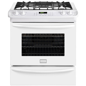 UPC 012505800542 product image for Frigidaire Gallery 4.5-cu ft Self-Cleaning Slide-In Convection Gas Range (White) | upcitemdb.com