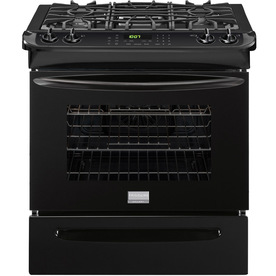 UPC 012505800559 product image for Frigidaire Gallery 4.5-cu ft Self-Cleaning Slide-In Convection Gas Range (Black) | upcitemdb.com