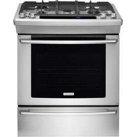 UPC 012505803543 product image for Electrolux 5-Burner 4.2-cu ft Slide-In Convection Gas Range (Stainless Steel) (C | upcitemdb.com