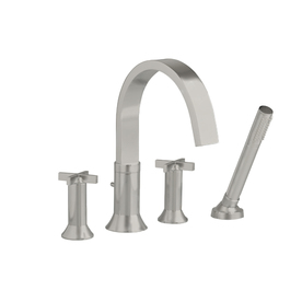 UPC 012611458699 product image for American Standard Berwick Satin Nickel 2-Handle Fixed Deck Mount Tub Faucet | upcitemdb.com