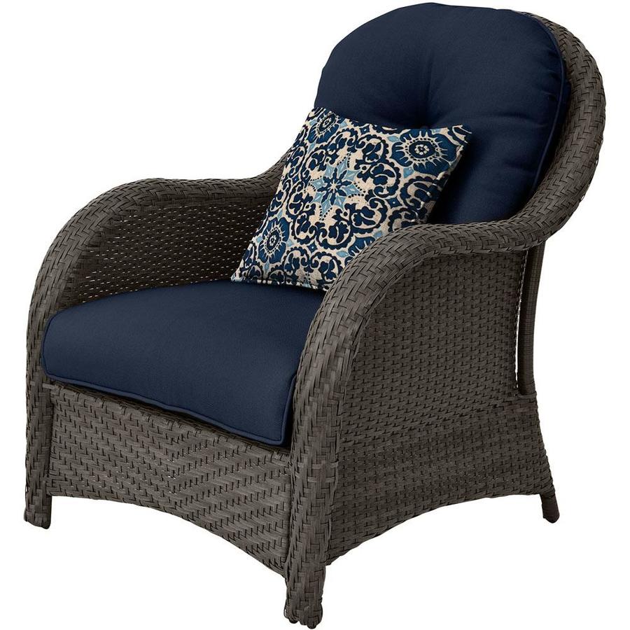 Hanover Newport 6 Piece Metal Frame Patio Conversation Set With Cushions In The Patio Conversation Sets Department At Lowes Com