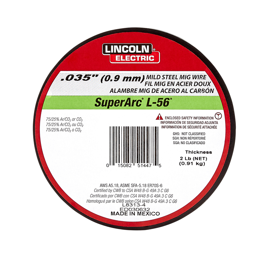 Lincoln Electric 0 035 L 56 2 Lb Mig Wire In The Welding Wire Department At Lowes Com