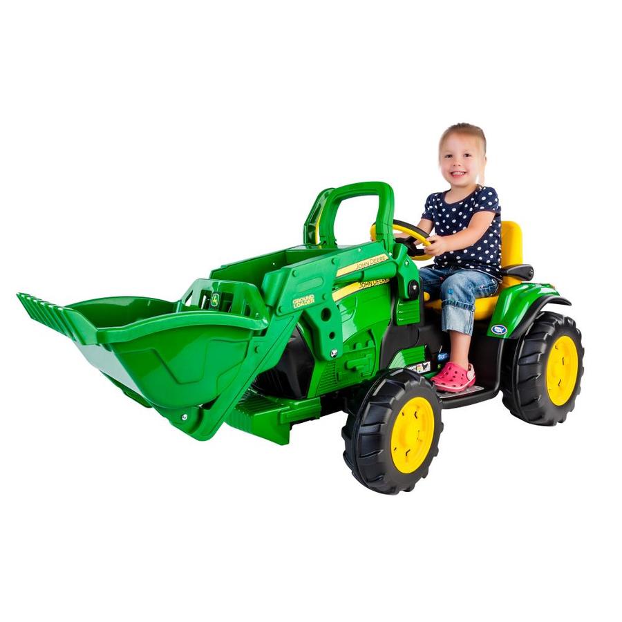 green tractor ride on toy