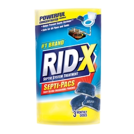  Rid-X Septic System Treatment - Dual Action Septi-Pacs - 3 Pacs 