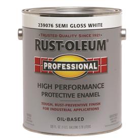 UPC 020066161170 product image for Rust-Oleum 1-Gallon Exterior Semi-Gloss White Oil-Base Paint | upcitemdb.com