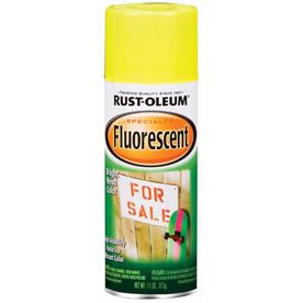 UPC 020066194284 product image for Rust-Oleum 11-oz Fluorescent Yellow High-Gloss Spray Paint | upcitemdb.com