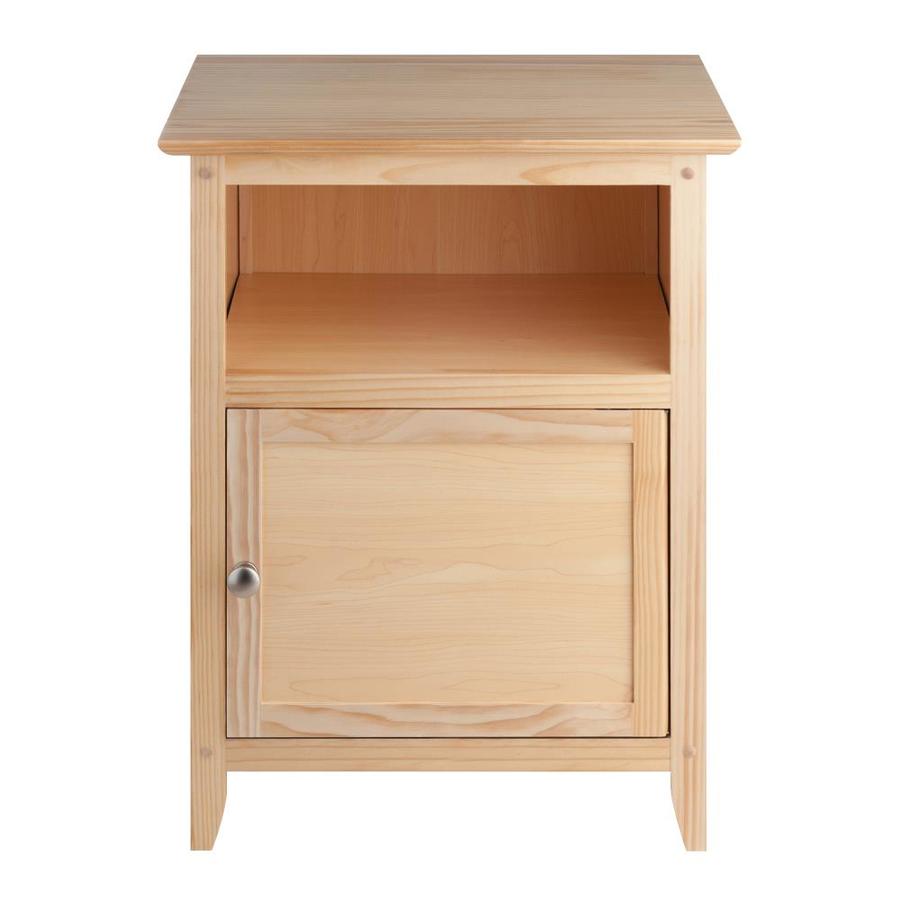 Winsome Wood Henry Natural Beechwood Nightstand In The Nightstands Department At Lowes Com