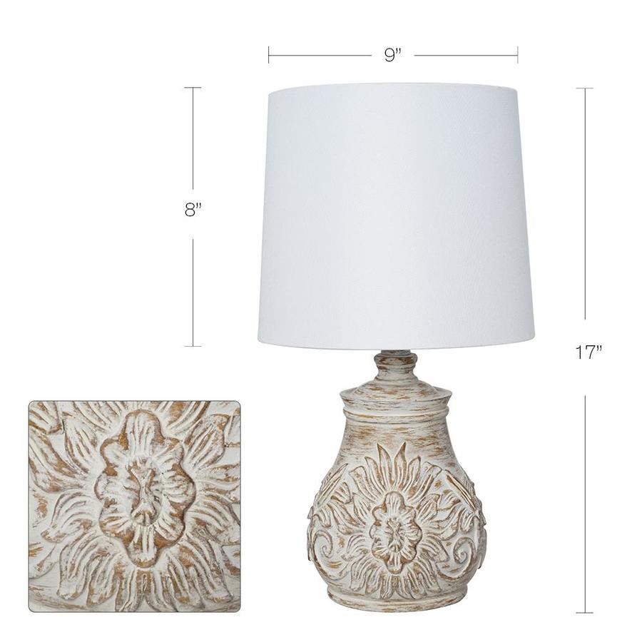 white washed table lamps