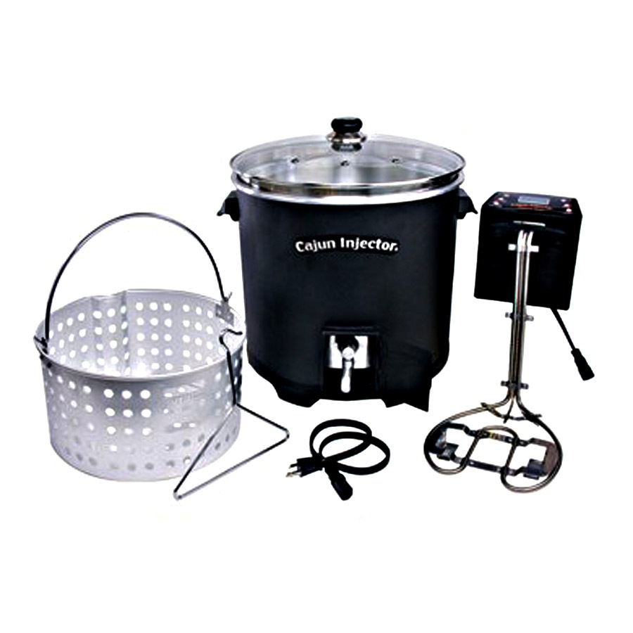 Shop Cajun Injector 30-Quart Electric Turkey Fryer with Timer at Lowes.com