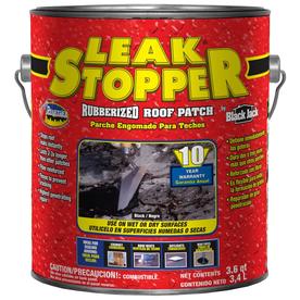 Shop LEAK STOPPER 3.6-Quart Fibered Waterproof Cement Roof Sealant at