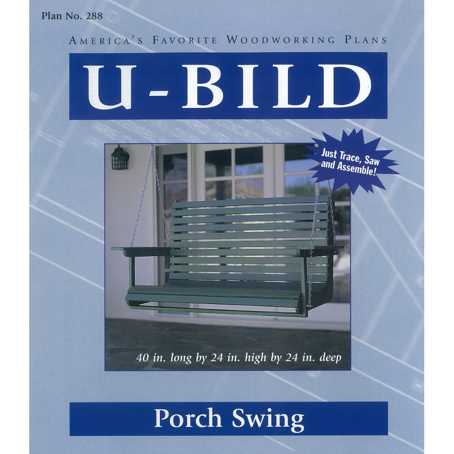 Shop U-Bild Porch Swing Woodworking Plan at Lowes.com