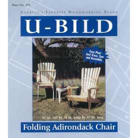 Shop U-Bild Folding Adirondack Chair Woodworking Plan at Lowes.com