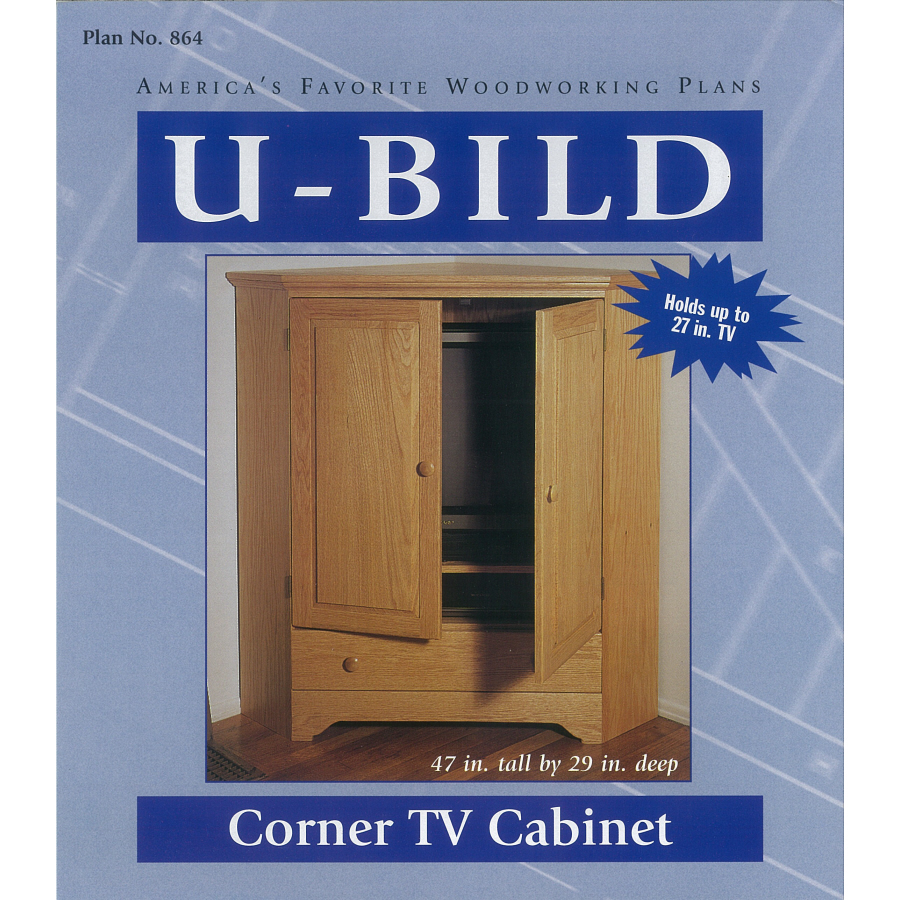 Shop U-Bild Corner TV Cabinet Woodworking Plan at Lowes.com