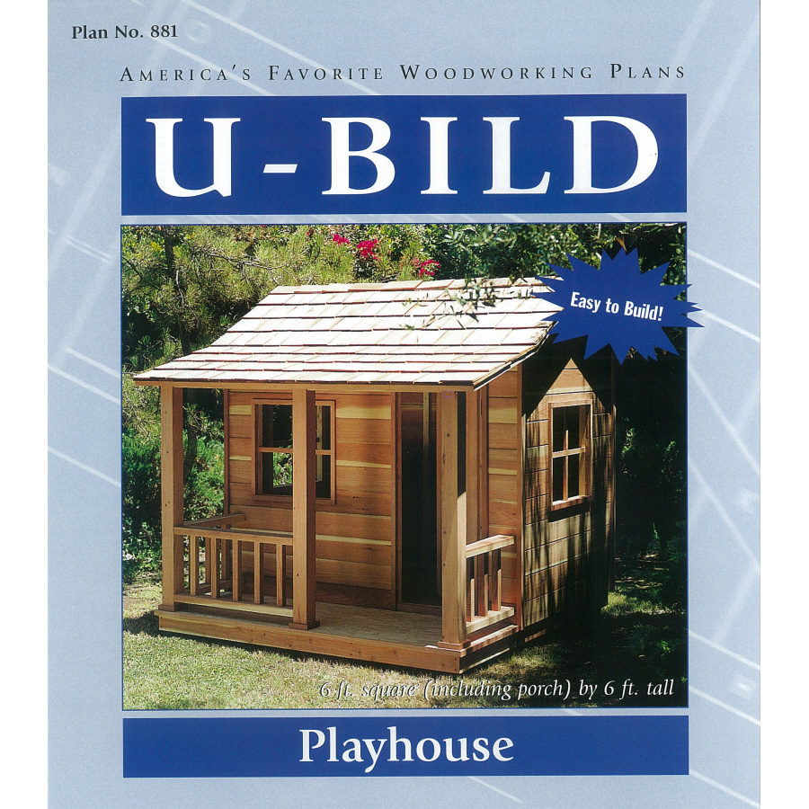 Shop U-Bild Playhouse Woodworking Plan at Lowes.com