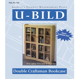 Shop U-Bild Double Craftsman Bookcase Woodworking Plan at Lowes.com