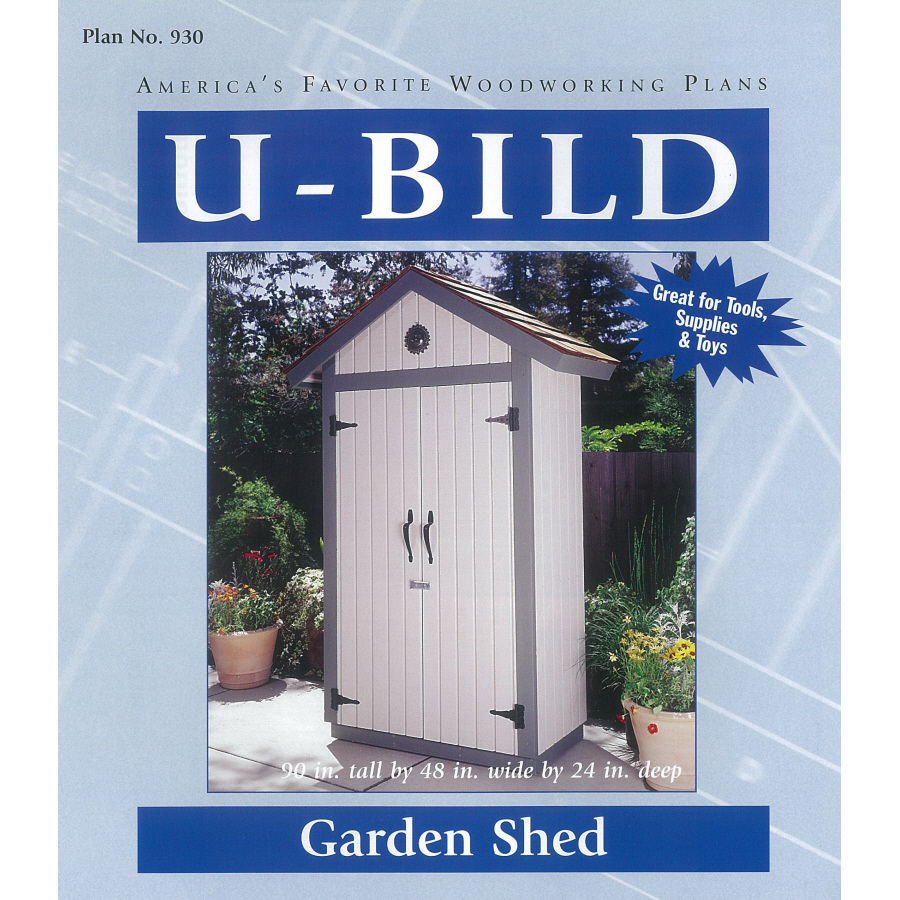Shop U-Bild Garden Shed Woodworking Plan at Lowes.com