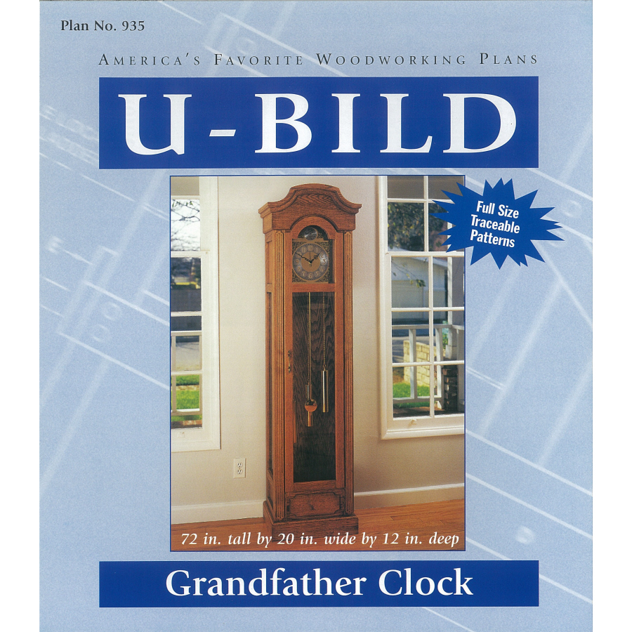 Shop U-Bild Grandfather Clock Woodworking Plan at Lowes.com