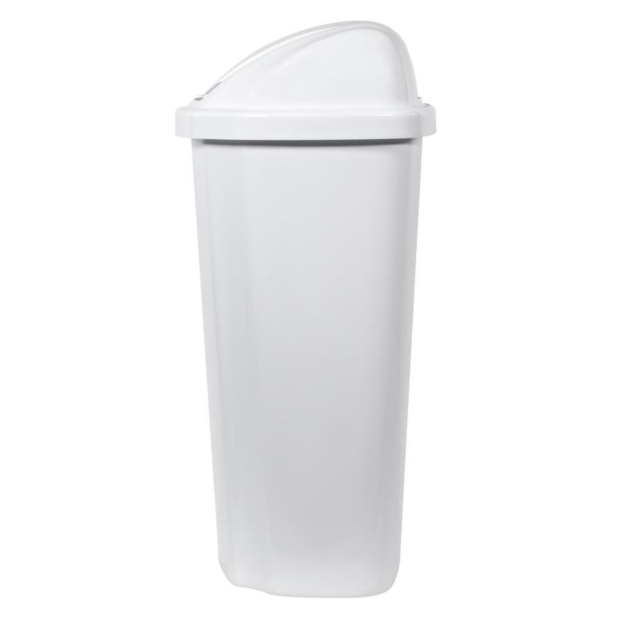 Hefty 135 Gallon White Plastic Trash Can With Lid In The Trash Cans Department At Lowescom