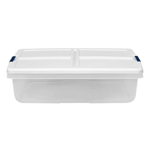 Totes  Baskets Hefty Plastic 34 Qt. Hefty Clear Storage Container