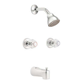 UPC 026508000175 product image for Moen Chateau Chrome 2-Handle Bathtub and Shower Faucet with Single Function Show | upcitemdb.com