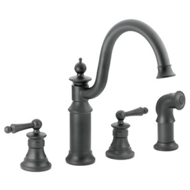 UPC 026508132692 product image for Moen Waterhill Wrought Iron High-Arc Kitchen Faucet with Side Spray | upcitemdb.com