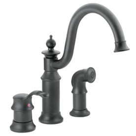 UPC 026508133262 product image for Moen Waterhill Wrought Iron High-Arc Kitchen Faucet with Side Spray | upcitemdb.com