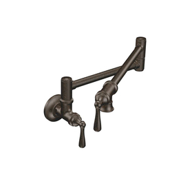 UPC 026508169032 product image for Moen Oil-Rubbed Bronze 2-Handle Pot Filler Wall Mount Kitchen Faucet | upcitemdb.com