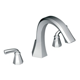 UPC 026508169537 product image for Moen Felicity Chrome 2-Handle Adjustable Deck Mount Tub Faucet | upcitemdb.com