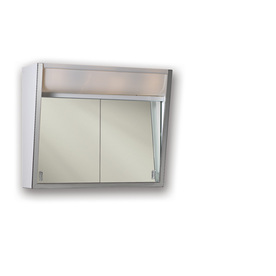 UPC 026715205219 product image for Broan Flair 28-in x 19.5-in Stainless Steel Lighted Metal Surface Mount Medicine | upcitemdb.com