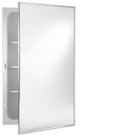 UPC 026715205233 product image for Broan Styleline 22-in H x 16-in W Stainless Steel Plastic Recessed Medicine Cabi | upcitemdb.com