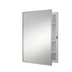 UPC 026715205240 product image for Broan Styleline 22.187-in H x 16.125-in W Stainless Steel Metal Recessed Medicin | upcitemdb.com