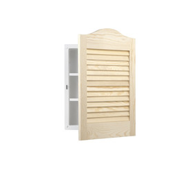 UPC 026715205585 product image for Broan Louver Doors 24-in H x 16-in W Unfinished Pine Metal Recessed Medicine Cab | upcitemdb.com