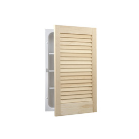 UPC 026715205608 product image for Broan Louver Doors 22-in H x 16-in W Unfinished Pine Metal Recessed Medicine Cab | upcitemdb.com