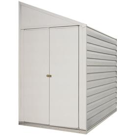 Arrow Galvanized Steel Storage Shed (Common: 4-ft x 10-ft; Interior 