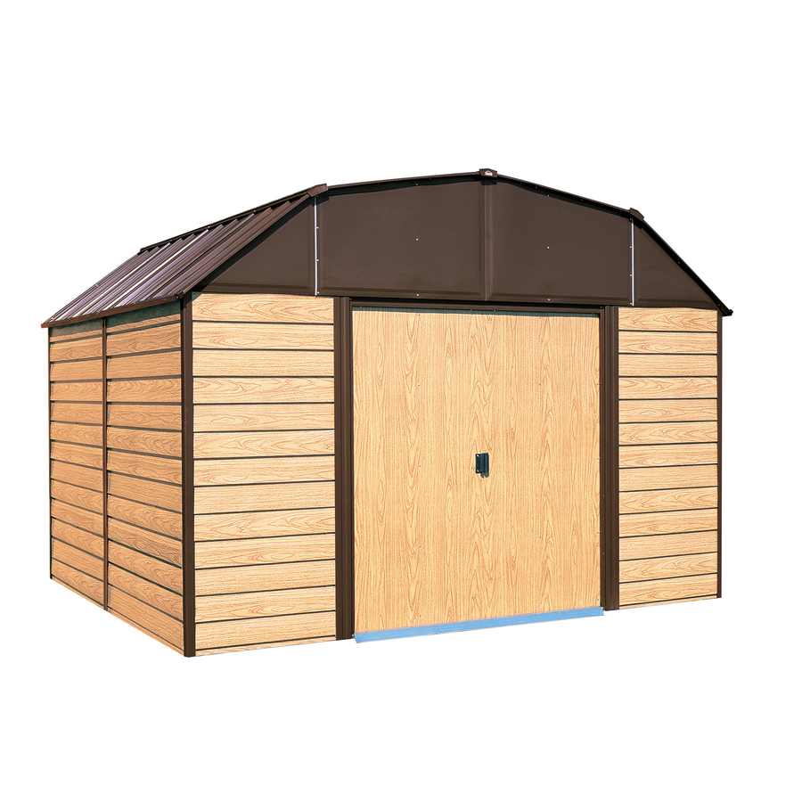 Shop Arrow Galvanized Steel Storage Shed (Common: 10-ft x 14-ft ...