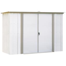 Arrow Galvanized Steel Storage Shed (Common: 8-ft x 3-ft; Interior 