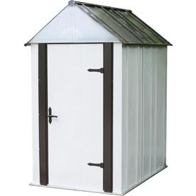 UPC 026862108876 product image for Arrow Galvanized Steel Storage Shed (Common: 4-ft x 6-ft; Interior Dimensions: 4 | upcitemdb.com